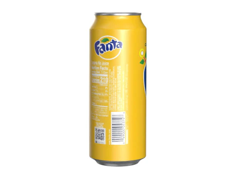 Fanta Pineapple Drink Can 500ml 14 3D Model