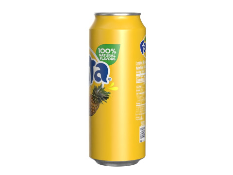 Fanta Pineapple Drink Can 500ml 14 3D Model