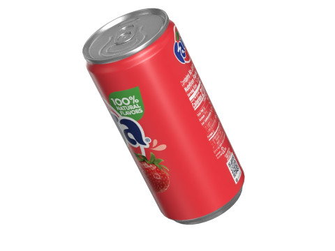 Fanta Strawberry Drink Can Slim 190ml 01 Model 3D