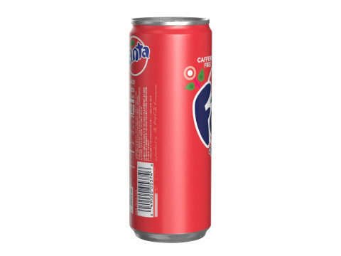 Fanta Strawberry Drink Can Slim 250ml 02 Modèle 3D