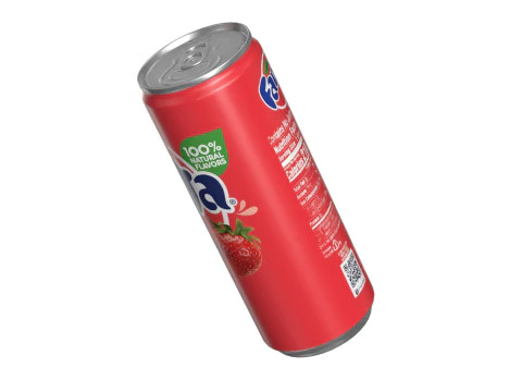 Fanta Strawberry Drink Can Slim 250ml 02 3D Model