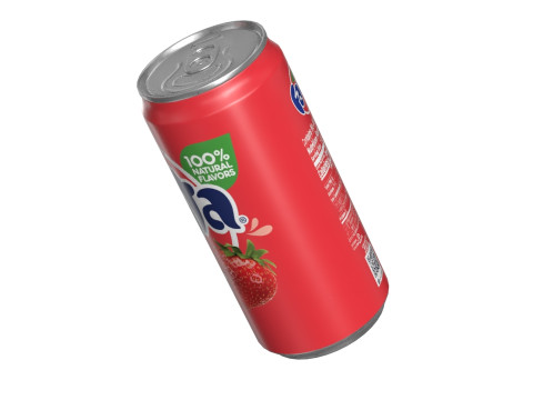 Fanta Strawberry Drink Can Sleek 250ml 04 Modèle 3D