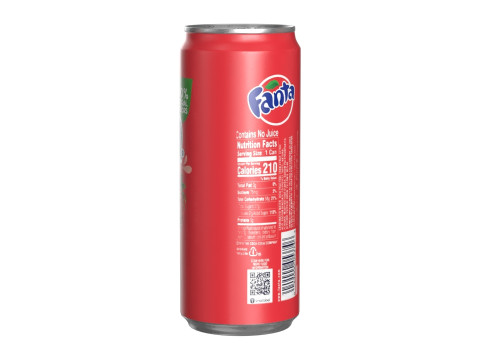 Fanta Strawberry Drink Can Sleek 310ml 06 Modèle 3D