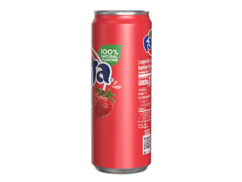 Fanta Strawberry Drink Can Sleek 330ml 07 3D Model