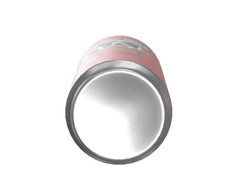 Fanta Strawberry Drink Can Sleek 330ml 07 3D Model