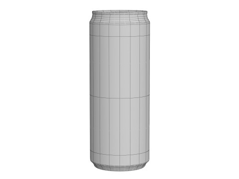 Fanta Strawberry Drink Can Sleek 330ml 07 3D Model