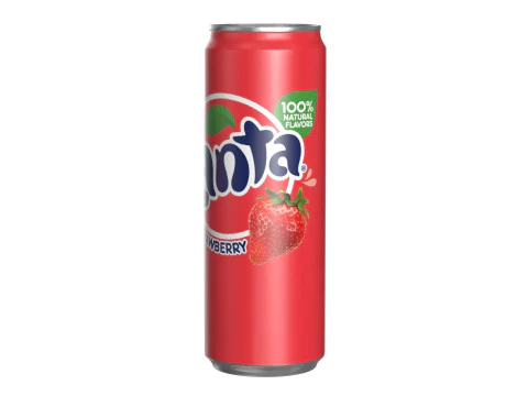 Fanta Strawberry Drink Can Sleek 355ml 08 3D Model