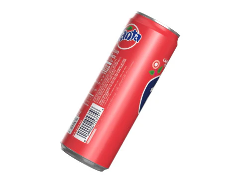 Fanta Strawberry Drink Can Sleek 355ml 08 3D Model