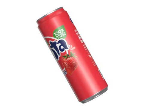 Fanta Strawberry Drink Can Sleek 355ml 08 3D Model