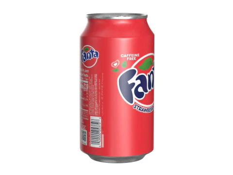 Fanta Strawberry Drink Can 355ml 11 3D Model