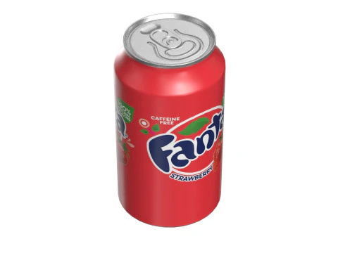 Fanta Strawberry Drink Can 355ml 11 3D Model