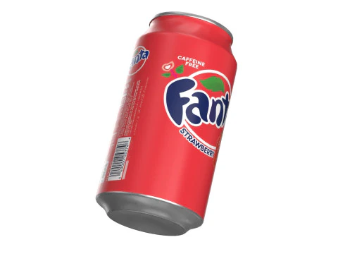 Fanta Strawberry Drink Can 355ml 11 3D Model