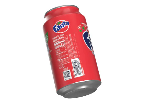 Fanta Strawberry Drink Can 355ml 11 3D Model