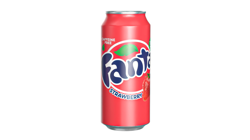 Fanta Strawberry Drink Can 473ml 13 Modèle 3D .c4d .max .obj .3ds .fbx .stl .blend 