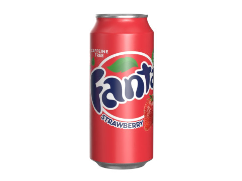 Fanta Strawberry Drink Can 473ml 13 Modèle 3D
