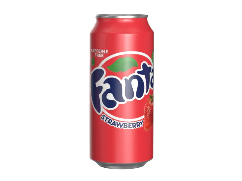 Fanta Strawberry Drink Can 473ml 13 3D Model
