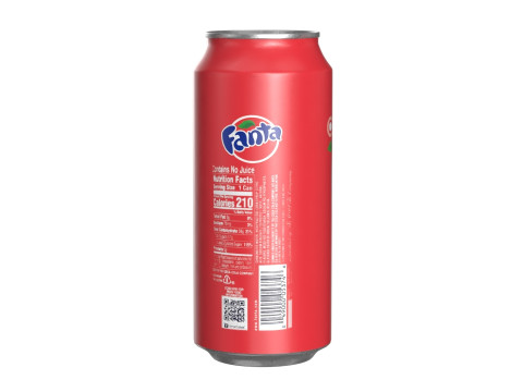 Fanta Strawberry Drink Can 473ml 13 Modèle 3D