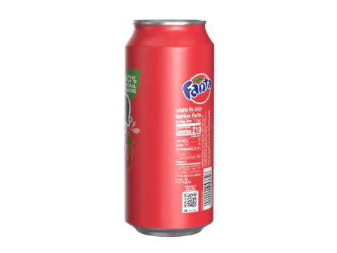 Fanta Strawberry Drink Can 473ml 13 3D Model