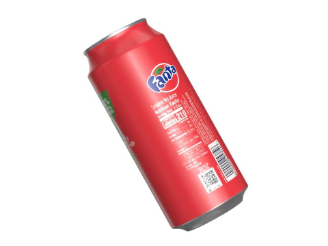 Fanta Strawberry Drink Can 473ml 13 3D Model