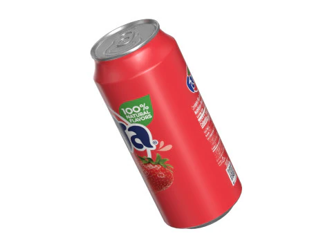 Fanta Strawberry Drink Can 473ml 13 3D Model