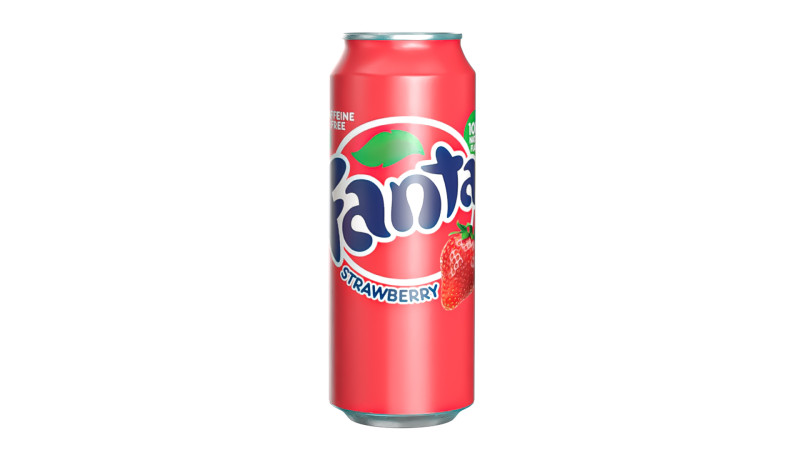 Fanta Strawberry Drink Can 500ml 14 3Dモデル .c4d .max .obj .3ds .fbx .stl .blend