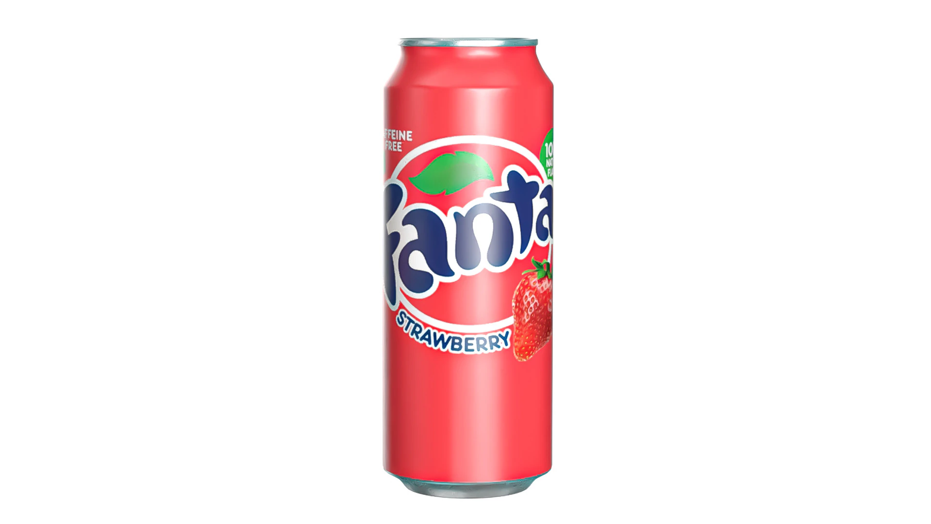 Fanta Strawberry Drink Can 500ml 14 3D Model .c4d .max .obj .3ds .fbx .stl .blend 