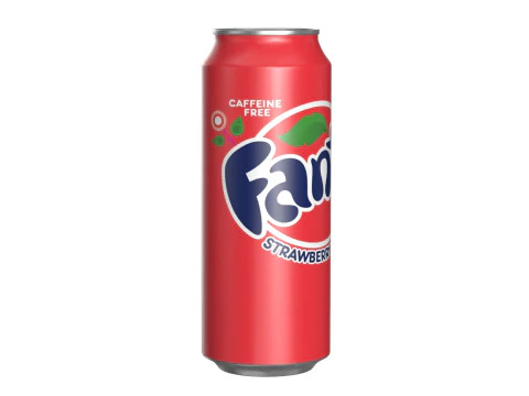Fanta Strawberry Drink Can 500ml 14 3D Model
