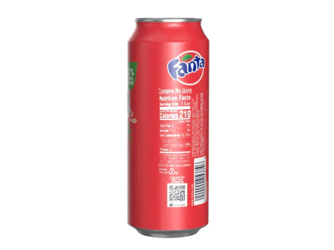 Fanta Strawberry Drink Can 500ml 14 3D Model