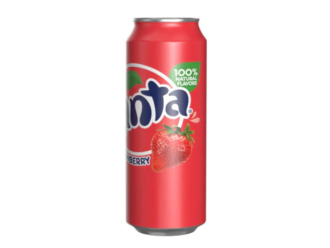 Fanta Strawberry Drink Can 500ml 14 3D Model