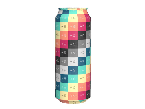 Fanta Strawberry Drink Can 500ml 14 3Dモデル