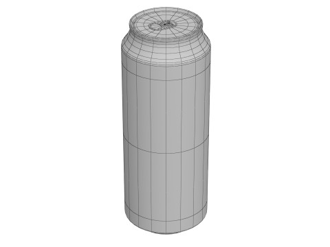 Fanta Strawberry Drink Can 500ml 14 3Dモデル