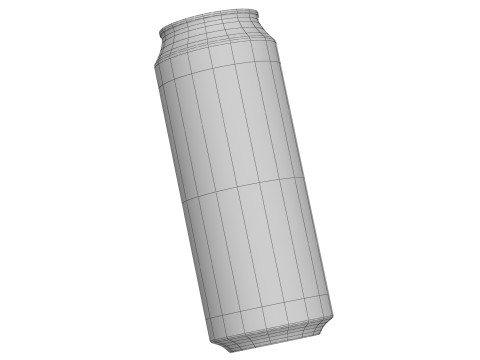 Fanta Strawberry Drink Can 500ml 14 3Dモデル