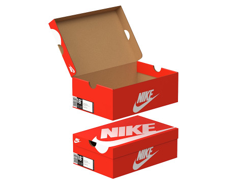 Nike Shoe Box 01 3D Model