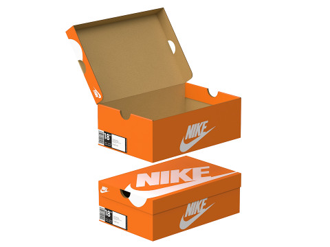 Nike Shoe Box 02 3D Model