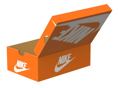 Nike Shoe Box 02 3D-Modell