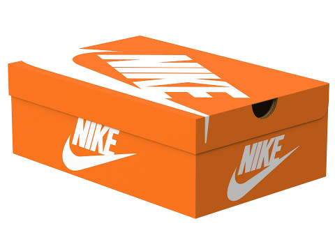 Nike Shoe Box 02 3D-Modell