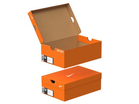 नाइके शू बॉक्स 04 3D मॉडल