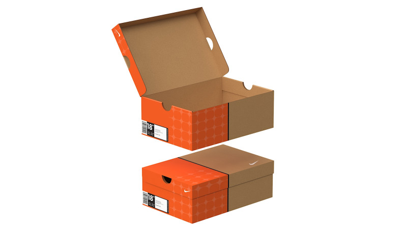 Nike Shoe Box 05 3D Model .c4d .max .obj .3ds .fbx .stl .blend 