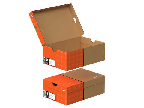 Caixa de sapato Nike 05 Modelo 3D