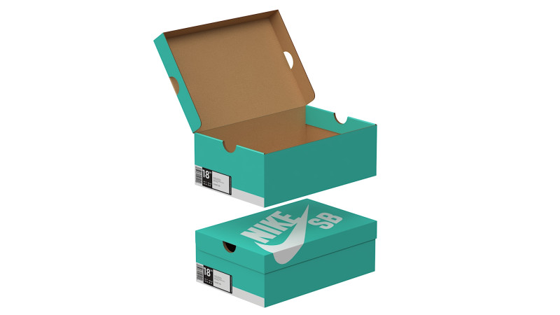 Nike Shoe Box 11 3D Model .c4d .max .obj .3ds .fbx .stl .blend 