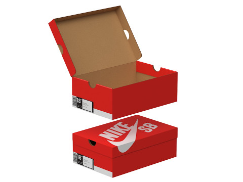 Nike Shoe Box 14 3D 模型