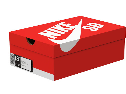 Nike Shoe Box 14 Modelo 3D