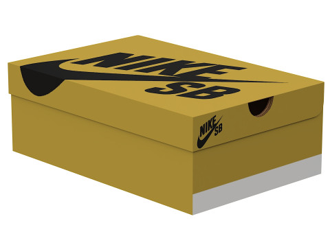 Nike Shoe Box 15 3D मॉडल