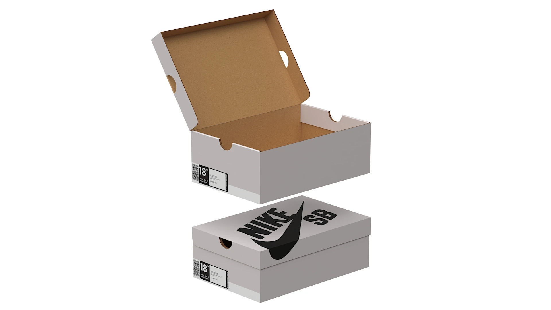 Nike Shoe Box 17 3D Model .c4d .max .obj .3ds .fbx .stl .blend 