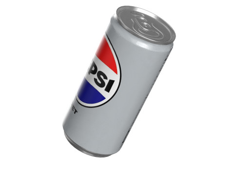 Pepsi Diet Drink Can Slim 190ml 01 3D Model