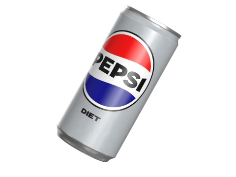Pepsi Diet Drink Can Slim 190ml 01 3D Model