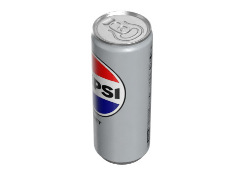 Pepsi Diet Drink Can Slim 250ml 02 3D Model