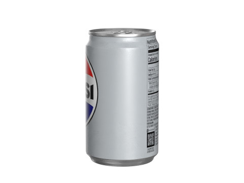 Pepsi Diet Drink Can Sleek 200ml 03 3D Model