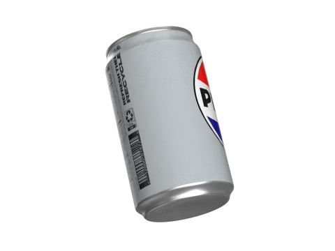 Pepsi Diet Drink Can Sleek 200ml 03 3D Model