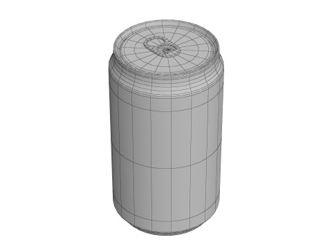 Pepsi Diet Drink Can Sleek 200ml 03 3D Model